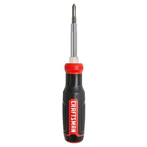 CRAFTSMAN Screwdriver, Multi-Bits 6-Way, Store Extra Bits in Handle (CMHT68000)