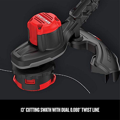 CRAFTSMAN V20* WEEDWACKER® Cordless String Trimmer with Quickwind™, 13-Inch (CMCST920D2)
