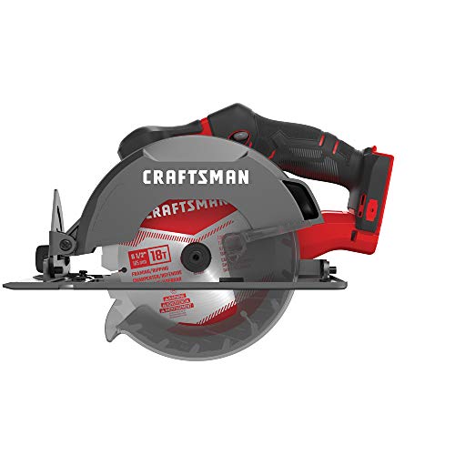 CRAFTSMAN V20* 6-1/2-Inch Cordless Circular Saw, Tool Only (CMCS500B)