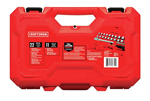 CRAFTSMAN Mechanics Tool Set, SAE / Metric, 3/8-Inch Drive, 32-Piece (CMMT12013)