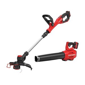craftsman v20 string trimmer and blower combo kit, cordless (cmck297m1)