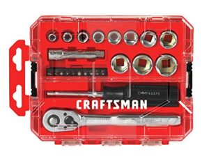 craftsman socket set, nano sae, 3/8″ drive, 24piece (cmmt12012)
