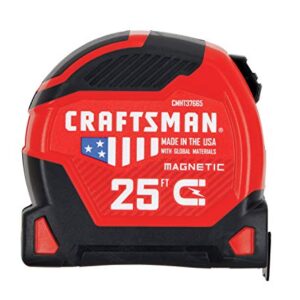 CRAFTSMAN Tape Measure, PROREACH, 25-Foot (CMHT37665S)