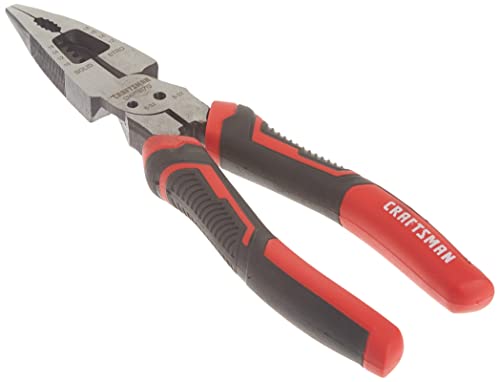 CRAFTSMAN Long Nose Pliers, 8-Inch Multi Function (CMHT81715)