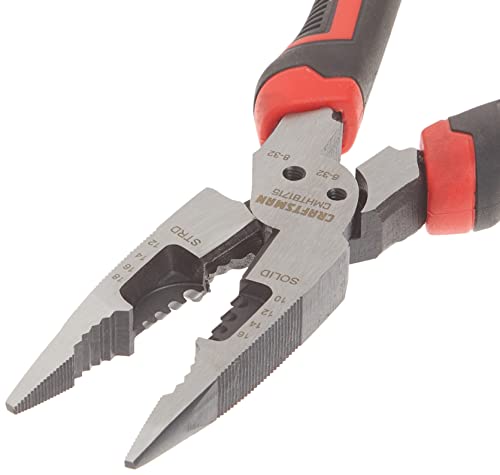 CRAFTSMAN Long Nose Pliers, 8-Inch Multi Function (CMHT81715)