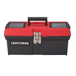 craftsman tool box, lockable, 16 in., red/black (cmst16901)