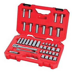 CRAFTSMAN Mechanics Tool Set, SAE / Metric, 3/8-Inch Drive, 40-Piece (CMMT12018)