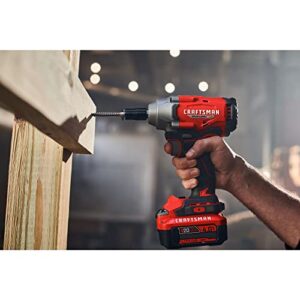 CRAFTSMAN 20V Brushless Cordless Impact Driver, 1/2 IN, Tool Only (CMCF921B)