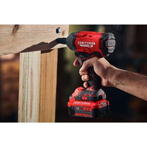 CRAFTSMAN 20V Brushless Cordless Impact Driver, 1/2 IN, Tool Only (CMCF921B)