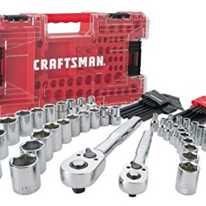 CRAFTSMAN Socket Set, 3/8 and 1/4-inch Drive, 71-Piece Mechanic Tool Set with VERSASTACK Storage (CMMT45071)