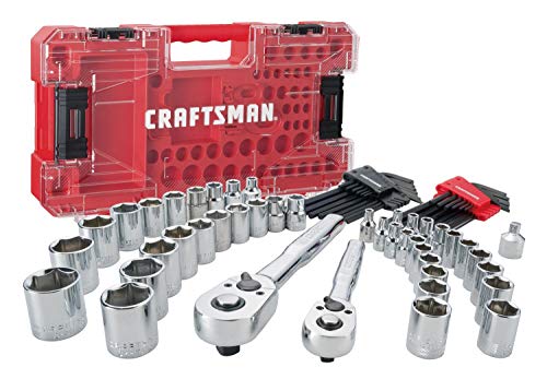 CRAFTSMAN Socket Set, 3/8 and 1/4-inch Drive, 71-Piece Mechanic Tool Set with VERSASTACK Storage (CMMT45071)