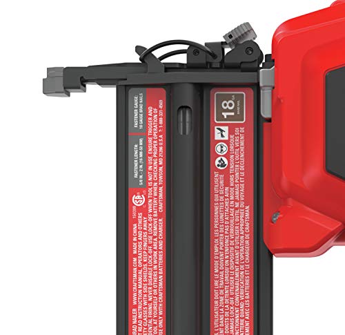 CRAFTSMAN V20 Cordless Brad Nailer Kit, 18GA (CMCN618C1)