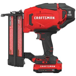 CRAFTSMAN V20 Cordless Brad Nailer Kit, 18GA (CMCN618C1)