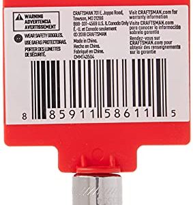 CRAFTSMAN Shallow Socket, Metric, 1/4-Inch Drive, 8mm, 6-Point (CMMT43504)