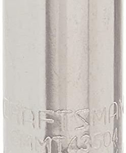 CRAFTSMAN Shallow Socket, Metric, 1/4-Inch Drive, 8mm, 6-Point (CMMT43504)