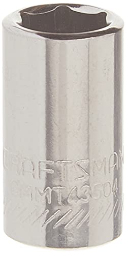 CRAFTSMAN Shallow Socket, Metric, 1/4-Inch Drive, 8mm, 6-Point (CMMT43504)