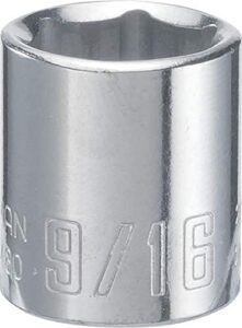 craftsman shallow socket, sae, 1/4-inch drive, 9/16-inch, 6-point (cmmt43480)