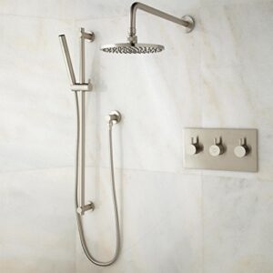 Signature Hardware 925942 Tosca Thermostatic Shower System with Rainfall Shower Head and Hand Shower - Rough In Included