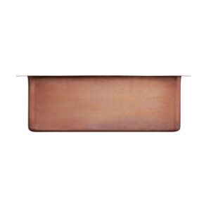 Signature Hardware 214146 30-1/8" Vine Design Farmhouse Single Basin Copper Kitchen Sink