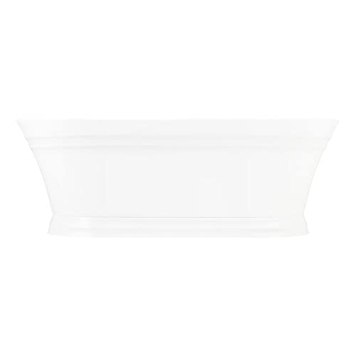 Signature Hardware 953449 Odenwald 67" Acrylic Soaking Tub with Integrated Overflow and Drain