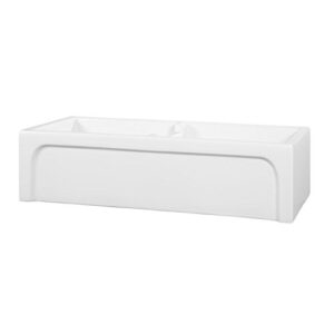 Signature Hardware 926907-39 Risinger 39" Double Basin Fireclay Farmhouse Sink