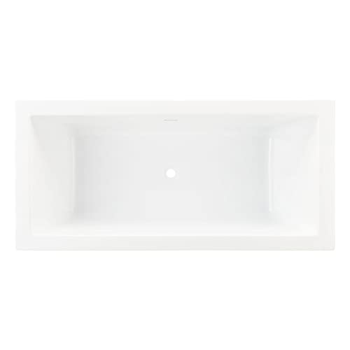 Signature Hardware 920511-71-I Eaton 71" Acrylic Soaking Freestanding Tub with Integrated Drain, Overflow and Foam Insulation