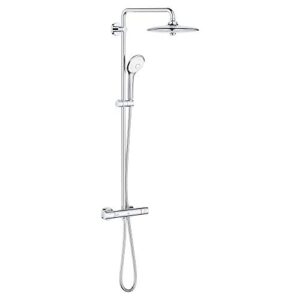 grohe 26128002 euphoria 260 cooltouchthermostatic shower system, 1.75 gpm, starlight chrome