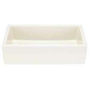 Signature Hardware 933888-36 Mitzy 36" Single Basin Fireclay Reversible Farmhouse Sink with Smooth Apron