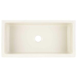 Signature Hardware 933888-36 Mitzy 36" Single Basin Fireclay Reversible Farmhouse Sink with Smooth Apron