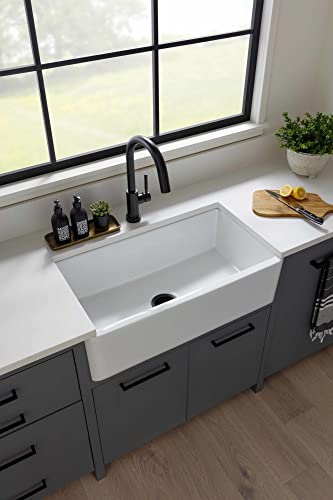 Signature Hardware 934790-33 Grigham 33" Single Basin Fireclay Reversible Farmhouse Sink