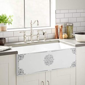 signature hardware 950272-30 brelsford 30″ farmhouse single basin fireclay kitchen sink
