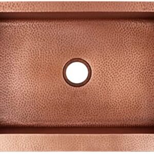 Signature Hardware 318837 Fiona 33" Farmhouse Single Basin Copper Kitchen Sink