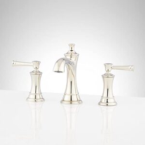 signature hardware 948585 beasley 1.2 gpm widespread bathroom faucet with pop-up drain assembly