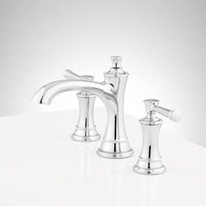 Signature Hardware 948585 Beasley 1.2 GPM Widespread Bathroom Faucet with Pop-Up Drain Assembly