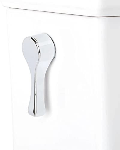 Signature Hardware 953015-B Carraway 1.28 GPF One Piece Elongated Chair Height Toilet with Left Hand Lever - Bidet Seat Included