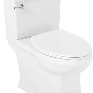 Signature Hardware 948434-12-L Key West 1.28 GPF Two Piece Elongated Skirted Chair Height Toilet - Seat Included