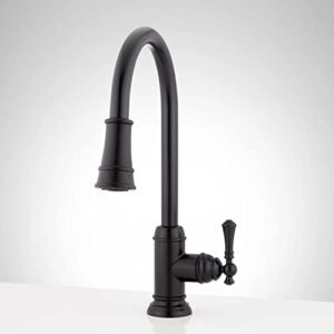 Signature Hardware 948399 Amberley 1.8 GPM Single Hole Pull Down Kitchen Faucet