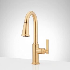 signature hardware 953746 greyfield 1.8 gpm pull-down bar faucet