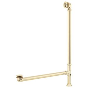 Signature Hardware 946174-69-T Rosalind 69" Acrylic Soaking Clawfoot Tub with Pre-Drilled Overflow Hole, Imperial Feet and Tap Deck