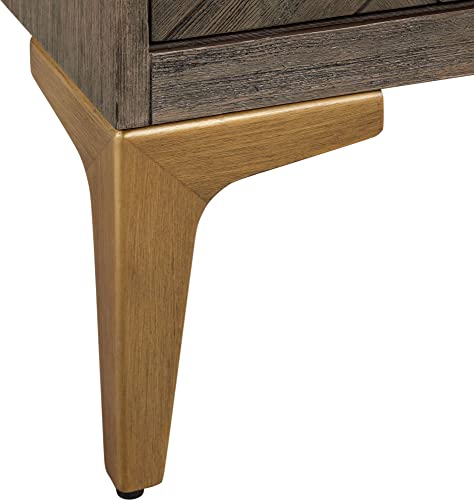 Signature Hardware 953350-48-RUMB-0 Frey 48" Free Standing Single Vanity Cabinet Set with Wood Cabinet, Vanity Top and Rectangular Undermount Sink - No Faucet Holes