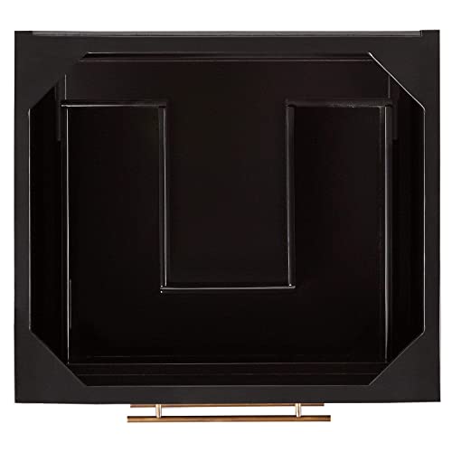 Signature Hardware 953330-24-RUMB-1 Robertson 24" Free Standing Single Vanity Set with Mahogany Cabinet, Vanity Top, and Rectangular Undermount Vitreous China Sink - Single Faucet Hole