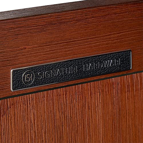 Signature Hardware 454072 Elmdale 60" Mahogany Wood Double Vanity Cabinet