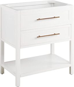 signature hardware 457684 robertson 30″ mahogany hardwood single vanity cabinet