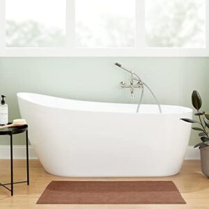 signature hardware 483534 sheba 59″ free standing acrylic oval tub
