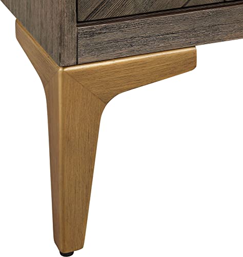 Signature Hardware 953350-48-RUMB-1 Frey 48" Free Standing Single Vanity Cabinet Set with Wood Cabinet, Vanity Top and Rectangular Undermount Sink - Single Faucet Hole