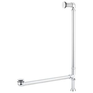 Signature Hardware 946173-69 Rosalind 69" Acrylic Soaking Pedestal Freestanding Tub with Pre-Drilled Overflow Hole