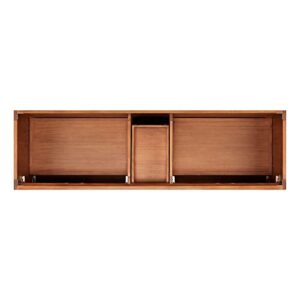 Signature Hardware 482913 Simien 72" Double Vanity Cabinet Only with Teak Cabinet - Less Vanity Top