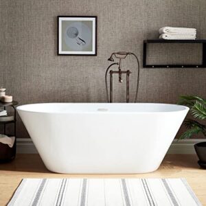 signature hardware 948787-70 danae 70″ acrylic soaking tub