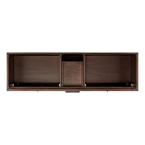 Signature Hardware 482479 Aliso 72" Single Vanity Cabinet Only with Teak Cabinet - Less Vanity Top