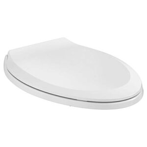 american standard 5503a00b.020 slow elongated closed front toilet seat, white